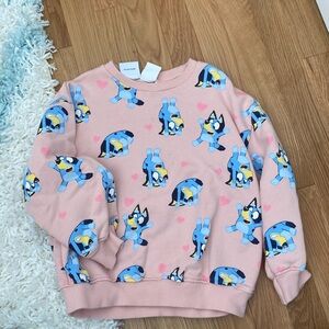 Zara Bluey sweatshirt size 5-6